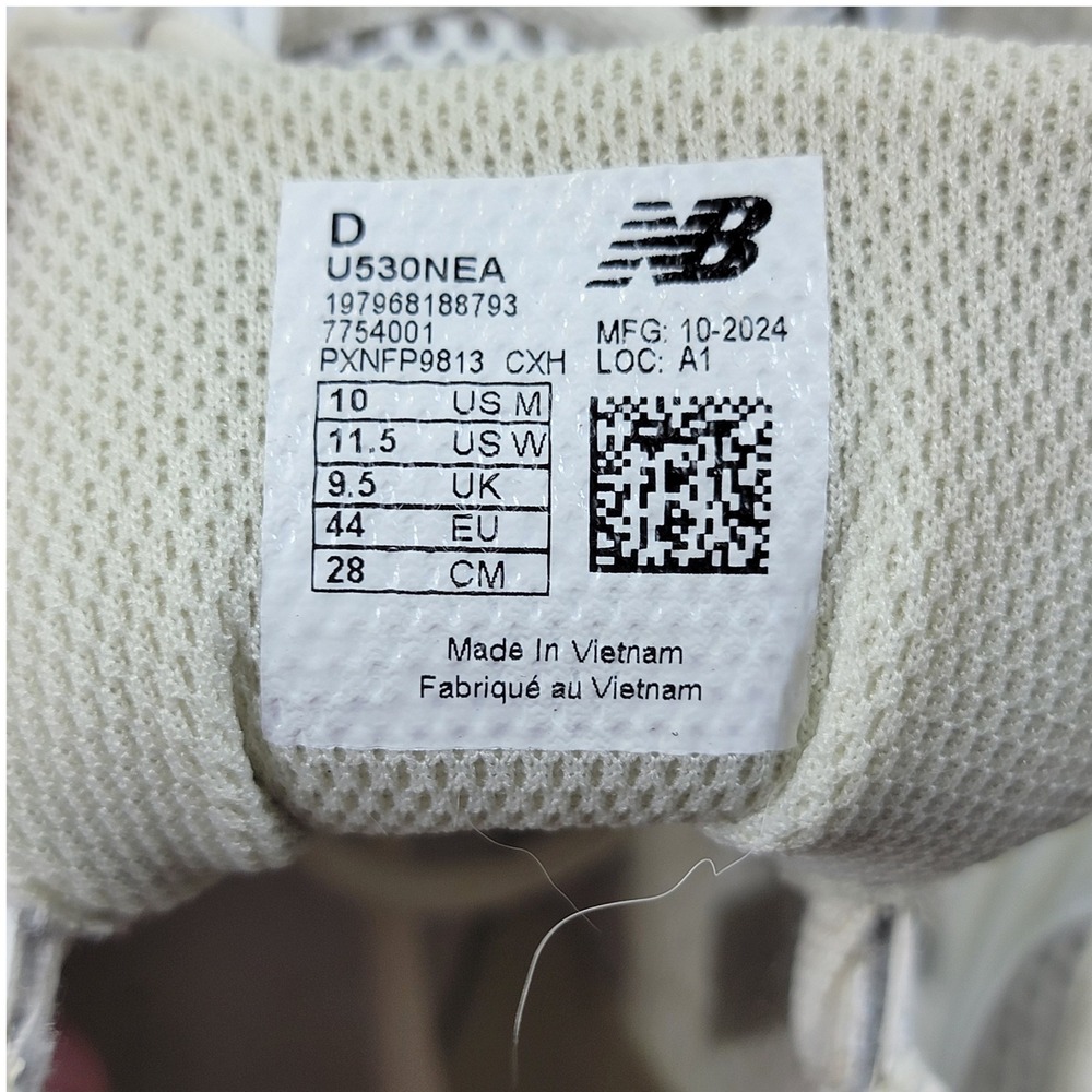 New Balance 530 Running Shoes Mens 10M Womens 11.5W Blue Angora Dusk U530NEA - Picture 3 of 9